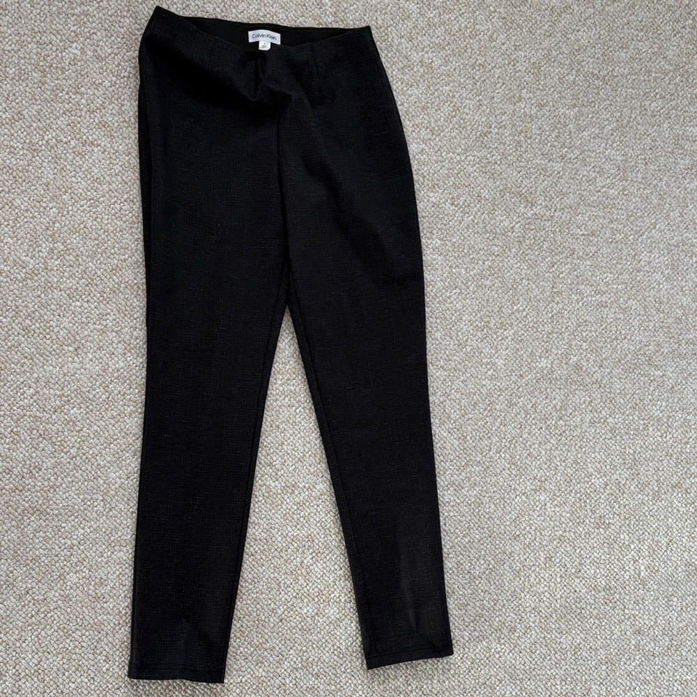 Ladies Calvin Klein charcoal slim fit pull up pants